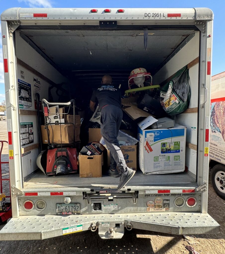 Loading Boxboard for Recycling